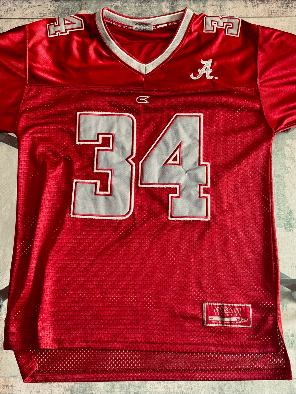 Alabama Crimson Tide 34 Red Football Jersey  Colosseum